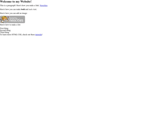 Links screenshot
