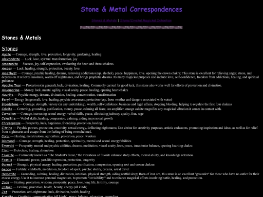 correspondences/stones screenshot