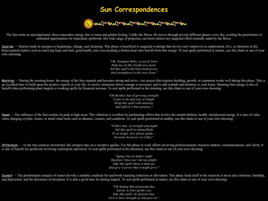 correspondences/sun screenshot