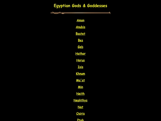 deities/egyptian screenshot
