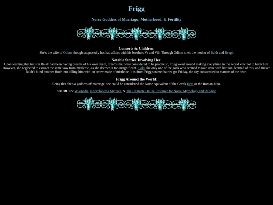 deities/frigg screenshot