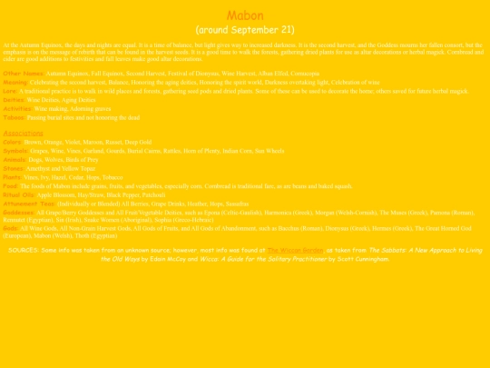 sabbats/mabon screenshot