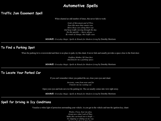 spells/automotive screenshot