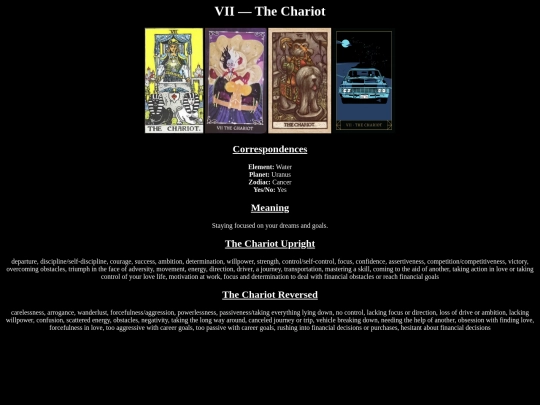 tarot/TheChariot screenshot