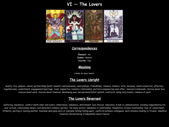 tarot/TheLovers screenshot