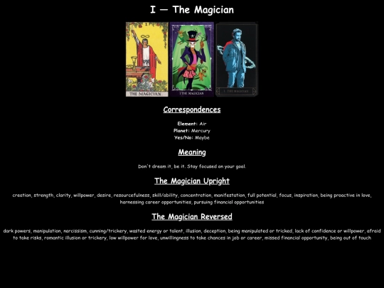 tarot/TheMagician screenshot