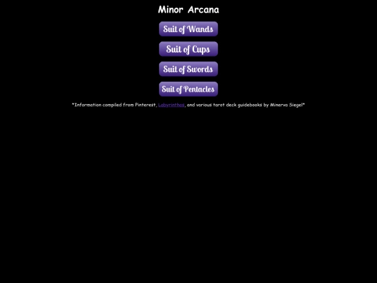 tarot/minorarcana screenshot