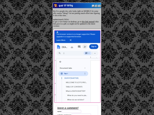 jengajuice/ttrpgstuff/DEATH-SHATTER-TTRPG screenshot