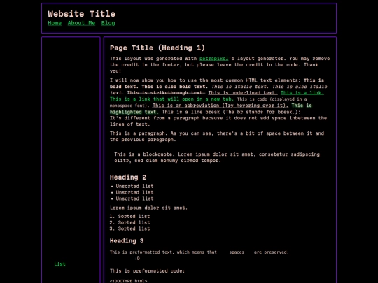 index screenshot