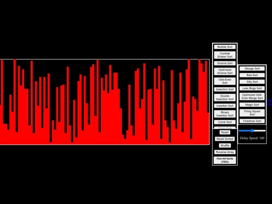 sorting screenshot