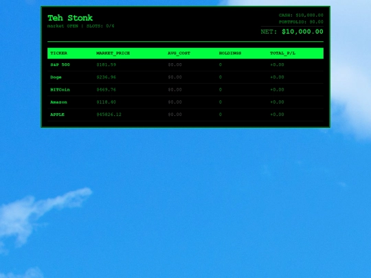 stonks screenshot