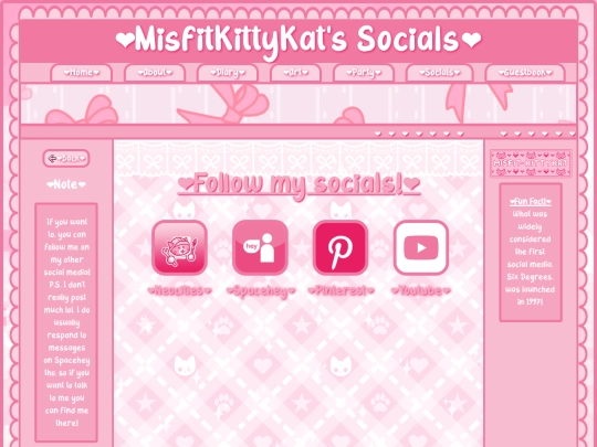 Socials screenshot