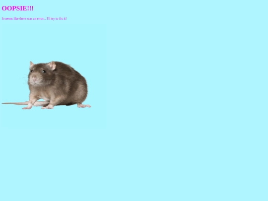 error screenshot