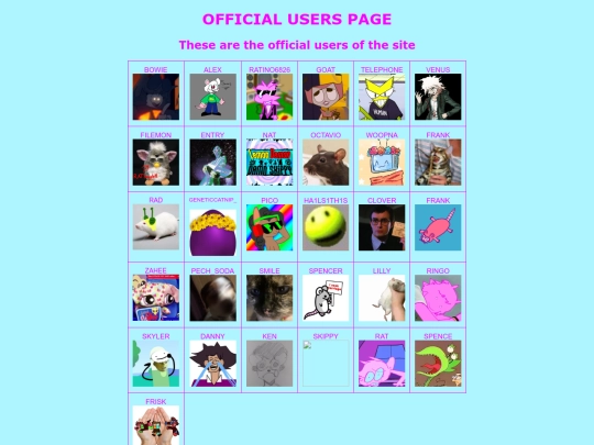 officialusers screenshot