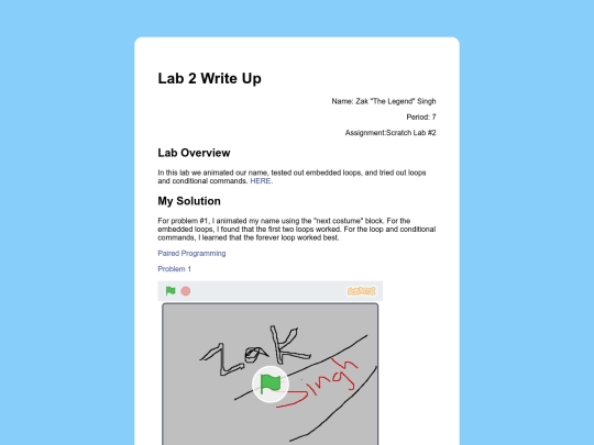scratchLab2 screenshot