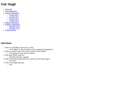 webDevLab1 screenshot