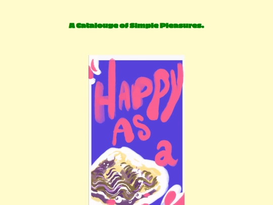 Visual Principles HomePage/SimplePleasures/simplePleasures screenshot