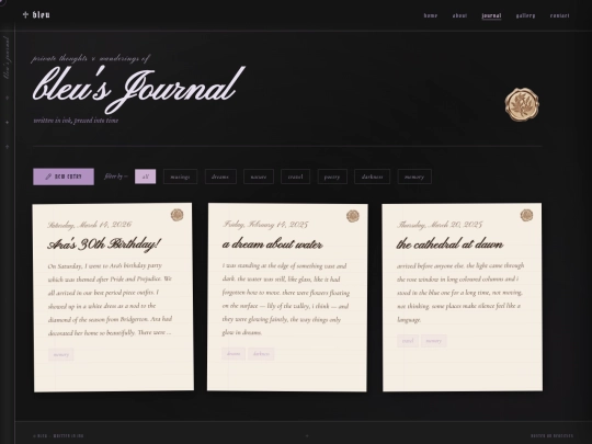 journal screenshot