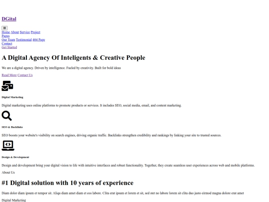 index-one-html screenshot