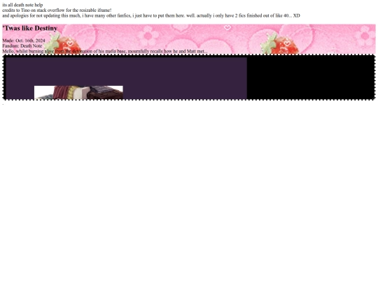 fanfictionpage screenshot