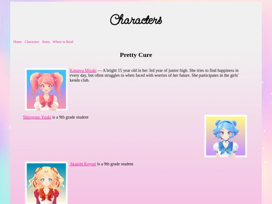 characters screenshot