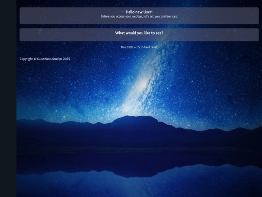 newuser screenshot
