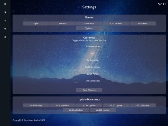 settings screenshot