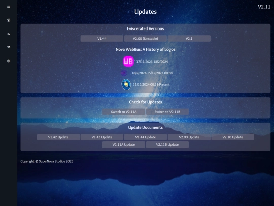 updates screenshot