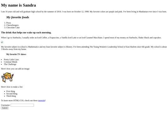 biography screenshot