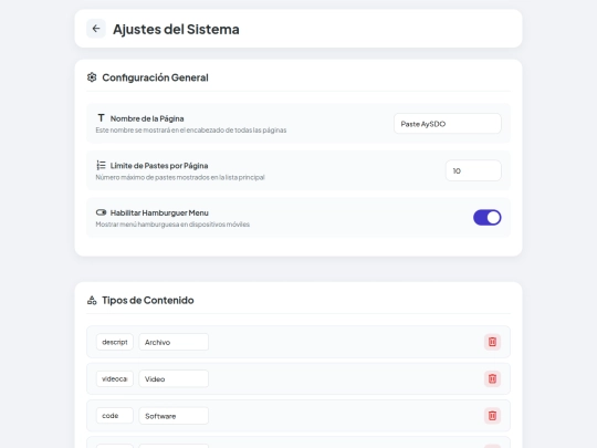 config screenshot