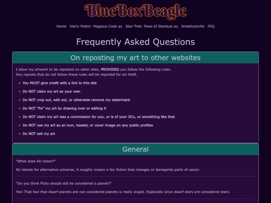 faq screenshot