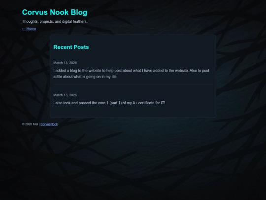 blog screenshot