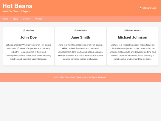 Profiles screenshot