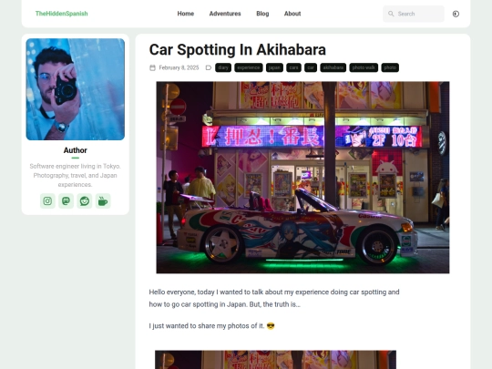 blog/car-spotting-akihabara screenshot