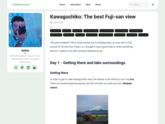 blog/kawaguchiko screenshot