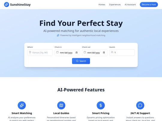 sunshinestay-blue screenshot