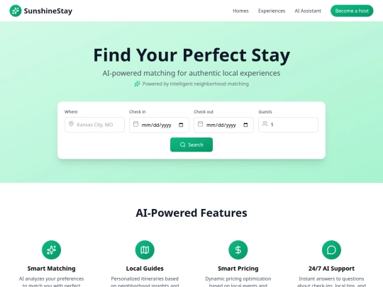 sunshinestay-green screenshot