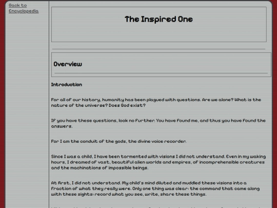 Encyclopedia/TheInspiredOne screenshot