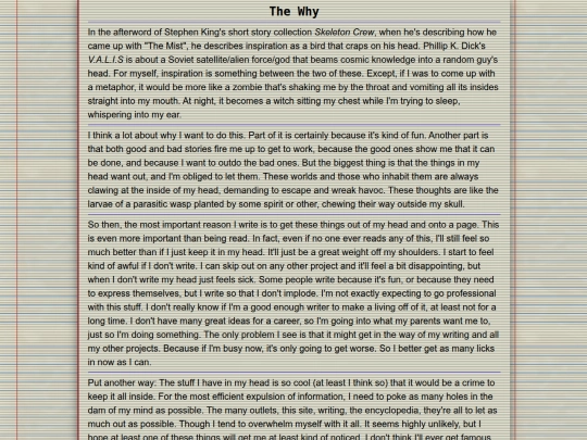 Journal/Entries/Writings2 screenshot