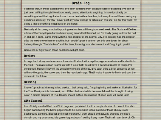 Journal/Entries/deadlines screenshot
