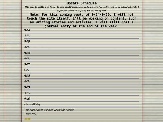 Journal/UploadSchedule screenshot