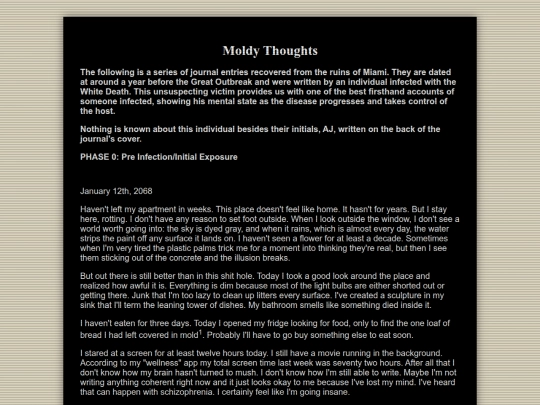 Stories/MoldyThoughts screenshot