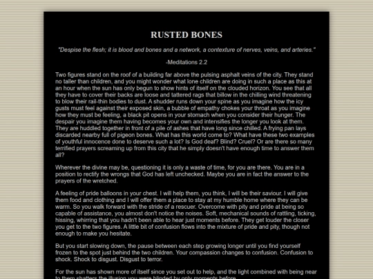 Stories/RustedBones screenshot