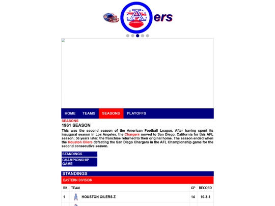 afl/aflseason1961 screenshot