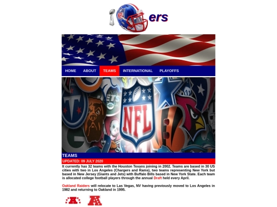 nflteams screenshot