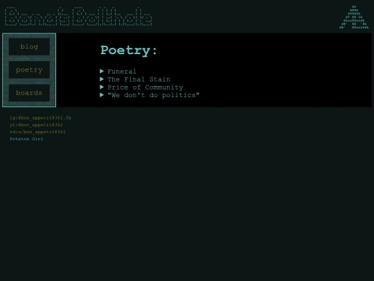 poetry screenshot