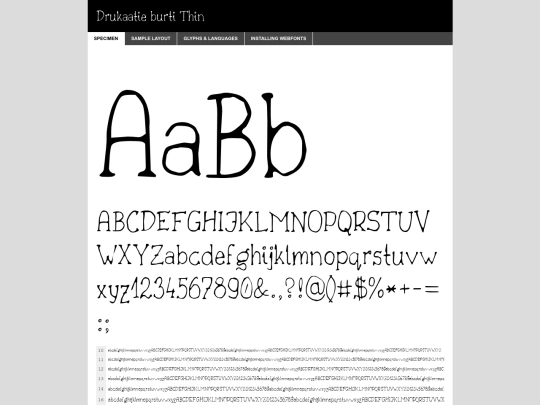 Drukaatie/drukaatieburti-thin-demo screenshot