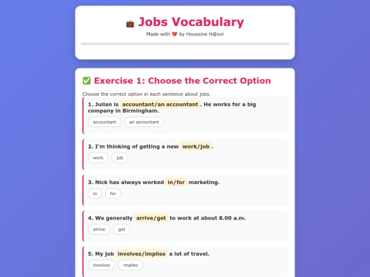 first-year/job-vocab screenshot