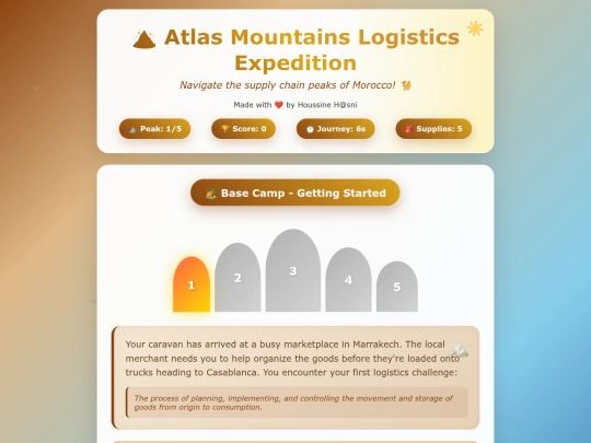 games/logistics-adventure screenshot