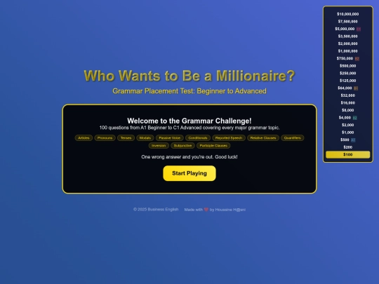 games/millionaire-gram-edition screenshot